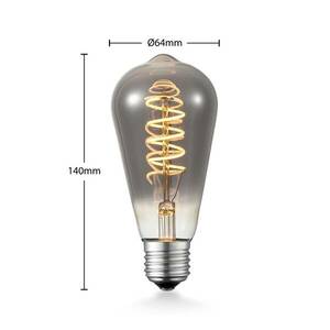 Lucande LED izzó E27 ST64 4W 1800 K szab füst kép