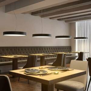 Arcchio Noabelle LED függő lámpa, fekete, 80 cm kép