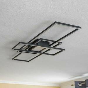 Lindby Ismera LED mennyezeti lámpa, 3 keret, antracit kép