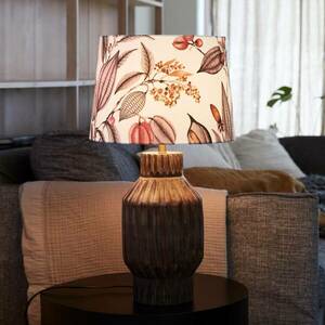 PR Home Turi asztali lámpa Ø35cm barna/púderrózsas kép