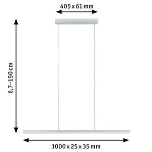 Paulmann Lento függő 43W króm dim CCT Bluetooth kép
