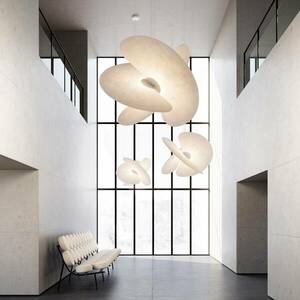 Luceplan Levante LED-es függőlámpa fehér Ø90cm 54W kép