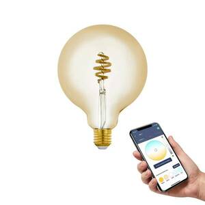 EGLO connect-z E27 G125 LED gömb 5, 5W 400lm CCT kép