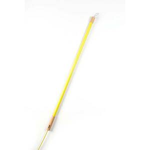 SELETTI LED lámpa Linea, sárga, fa részletek, univerzális kép