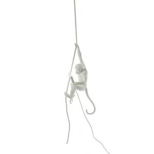 LED dekor függő lámpa Monkey Lamp, fehér, függő kép