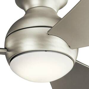 LED mennyezeti ventilátor Sola, IP23 nikkel kép