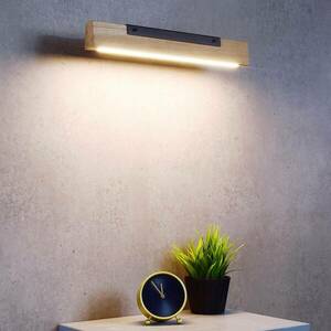 LED falilámpa Madera alsó fénysugár, tölgyfa kép
