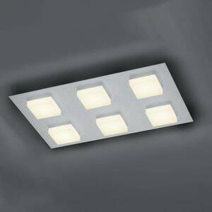 BANKAMP Luno LED mennyezeti lámpa 6 égős ezüst kép