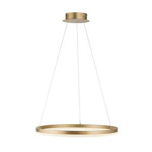 LED lógó világítás Titus, kerek, Ø 60 cm, sárgaréz kép
