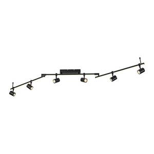 LED mennyezeti spotlámpa Barik fekete 6 izzós kép