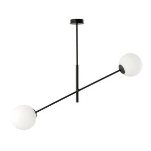 Mennyezeti lámpa Linear, fekete/opál, 2-izzós kép