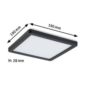 Paulmann Atria Shine Panel on/off fekete 840 19x19 19x19 kép