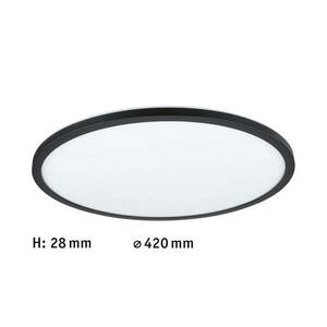 Paulmann Atria Shine panel 3-step fekete 830 Ø42cm kép