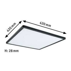Paulmann Atria Shine Panel 3-step fekete 840 42x42 kép