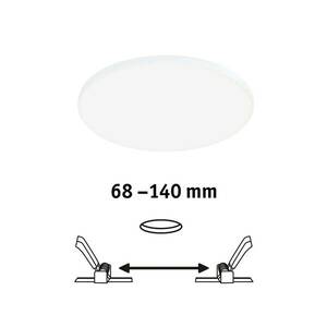 Paulmann Veluna Edge LED süllyesztett IP44 4, 000K Ø 16cm kép