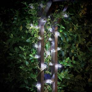 LED napelemes fénylánc Super Bright, hossza 6, 80 m kép