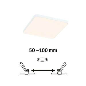 Paulmann Veluna Edge LED süllyesztett IP44 3000K 12x12cm 12x12cm kép