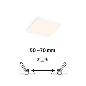 Paulmann Veluna Edge LED süllyesztett IP44 3000K 9x9cm Paulmann Veluna kép