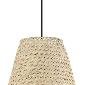 Aycliffe függőlámpa rattan ernyővel, Ø 30 cm kép