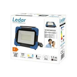 LED építési reflektor Ledar 6, 500 K 120° fekete 75 W kép