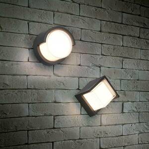 LED kültéri fali lámpa Puno, IP54, szögletes kép