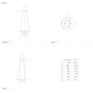 EGLO connect Lobinero-Z LED-es függőlámpa, fekete színben kép