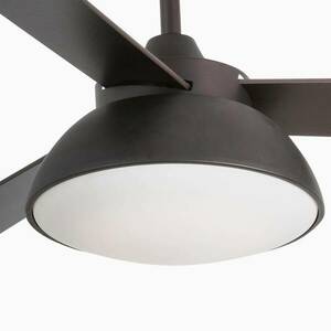 Mennyezeti ventilátor Rodas LED lámpával, barna kép