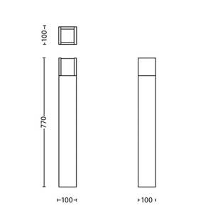 Philips Arbor LED ösvény lámpa A-Label antracit kép