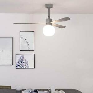 Mennyezeti ventilátor Amelia Ball LED lámpa szürke kép