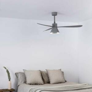 Mennyezeti ventilátor Amelia Cone LED lámpa szürke kép