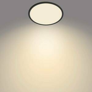 Philips SuperSlim LED IP44 2, 700K Ø 29.5cm fekete kép
