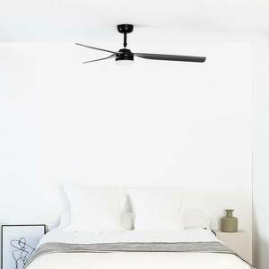 Punt M mennyezeti ventilátor DC LED lámpa fekete kép
