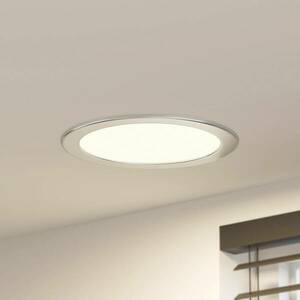 Prios LED süllyesztett lámpa Cadance, ezüst, 24cm, 10db, dimmelhető kép