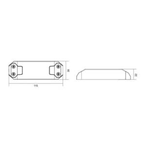 LED meghajtó Basic, DIM, CC, D35009UF/9W kép