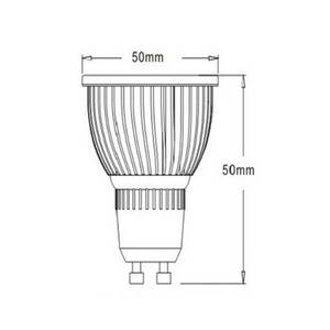 LED reflektor GU10 5 W 830 85° 4-es klt kép