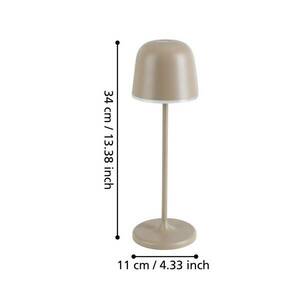 LED asztali világítás Mannera, akkumulátor, homok kép