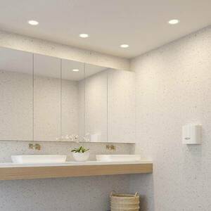 Prios LED süllyesztett lámpa Cadance, fehér, 17 cm, 3 db, dimmelhető kép