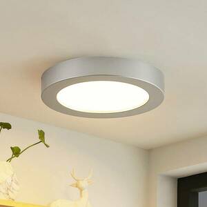 Prios LED mennyezeti lámpa Edwina, ezüst, 22, 6cm, 10db, dimmelhető kép