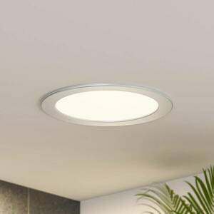 Prios LED süllyesztett lámpa Cadance, ezüst, 22cm, 10db, dimmelhető kép