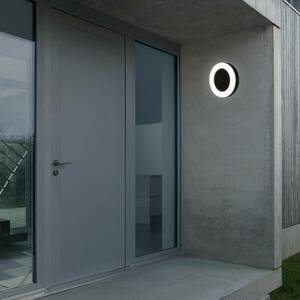 LED kültéri világítás Riga kerek Ø19cm IP44 fekete kép