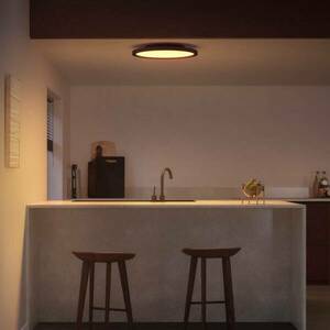 Philips Hue White Ambiance Aurelle Ø39, 5cm fekete kép