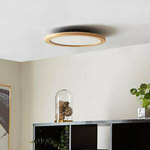 Lucande Joren LED mennyezeti világítás fa Ø37, 5 cm kép