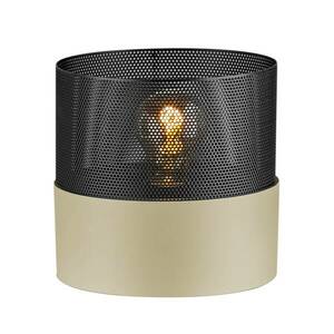 Asztali világítás Mesh E27, 18 cm, homok/fekete kép