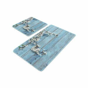 Kék fürdőszobai kilépő szett 2 db-os 60x100 cm – Mila Home kép