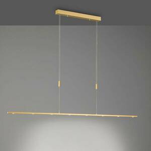 Quitani LED-es függőlámpa Tolu, hossza 179 cm, sárgaréz kép