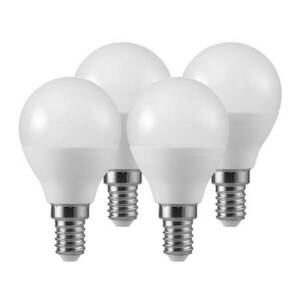 LED csepp lámpa E14 4, 5W 2700K matt 3+1 készlet kép