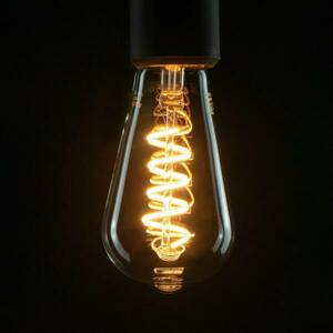 SEGULA LED lámpa, rusztikus ívelt E27 6W 1 900K kép
