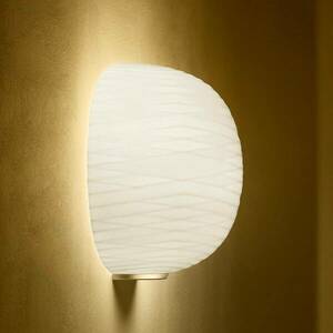Foscarini Gem félig falilámpa üvegből, arany kép