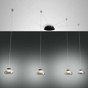 LED függő lámpa Arabella, négy izzós, f./sz./átl. kép