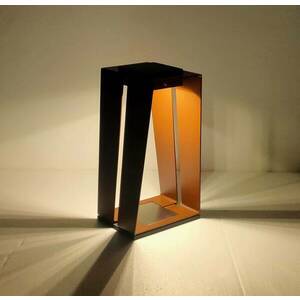 Skaal LED-es napelemes lámpa érzékelővel, corten, 40 cm kép